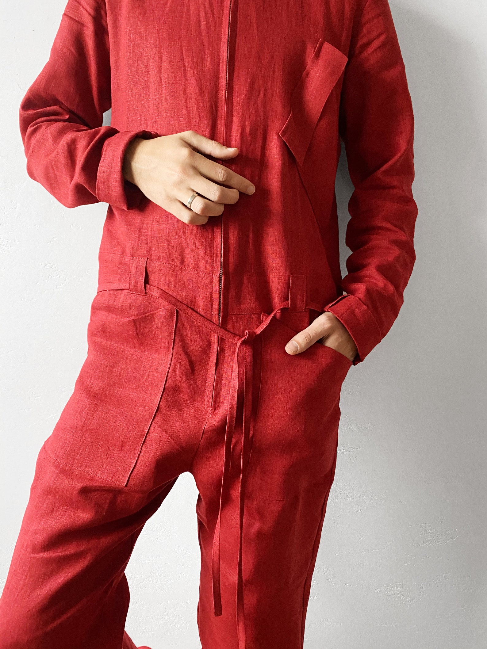 Mens Linen Jumpsuit Mens Overall Mens Romper Jumpsuit for Etsy
