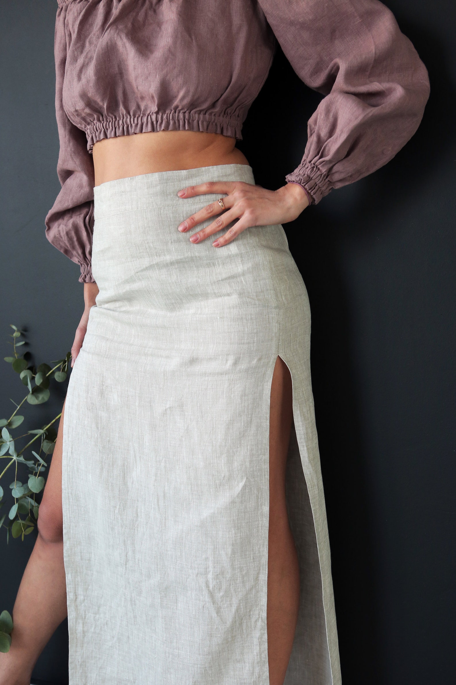 Maxi Linen Skirt Long Skirt Organic Skirt Summer Skirt | Etsy