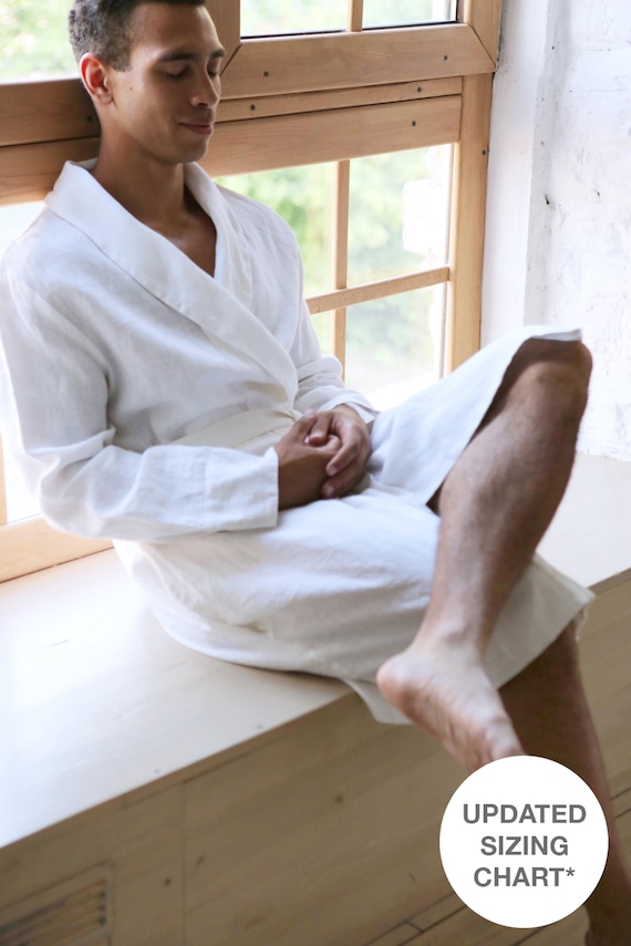 Mens White Linen Bathrobe JUNIPER, Men's Natural Loungewear, Natural Linen Robe, Gown for Men, Wedding Linen Robe, Dressing Gown - Etsy New Zealand Mens White Linen Bathrobe JUNIPER, Men's Natural Loungewear, Natural Linen Robe, Gown for Men, Wedding Linen Robe, Dressing Gown - Etsy New Zealand