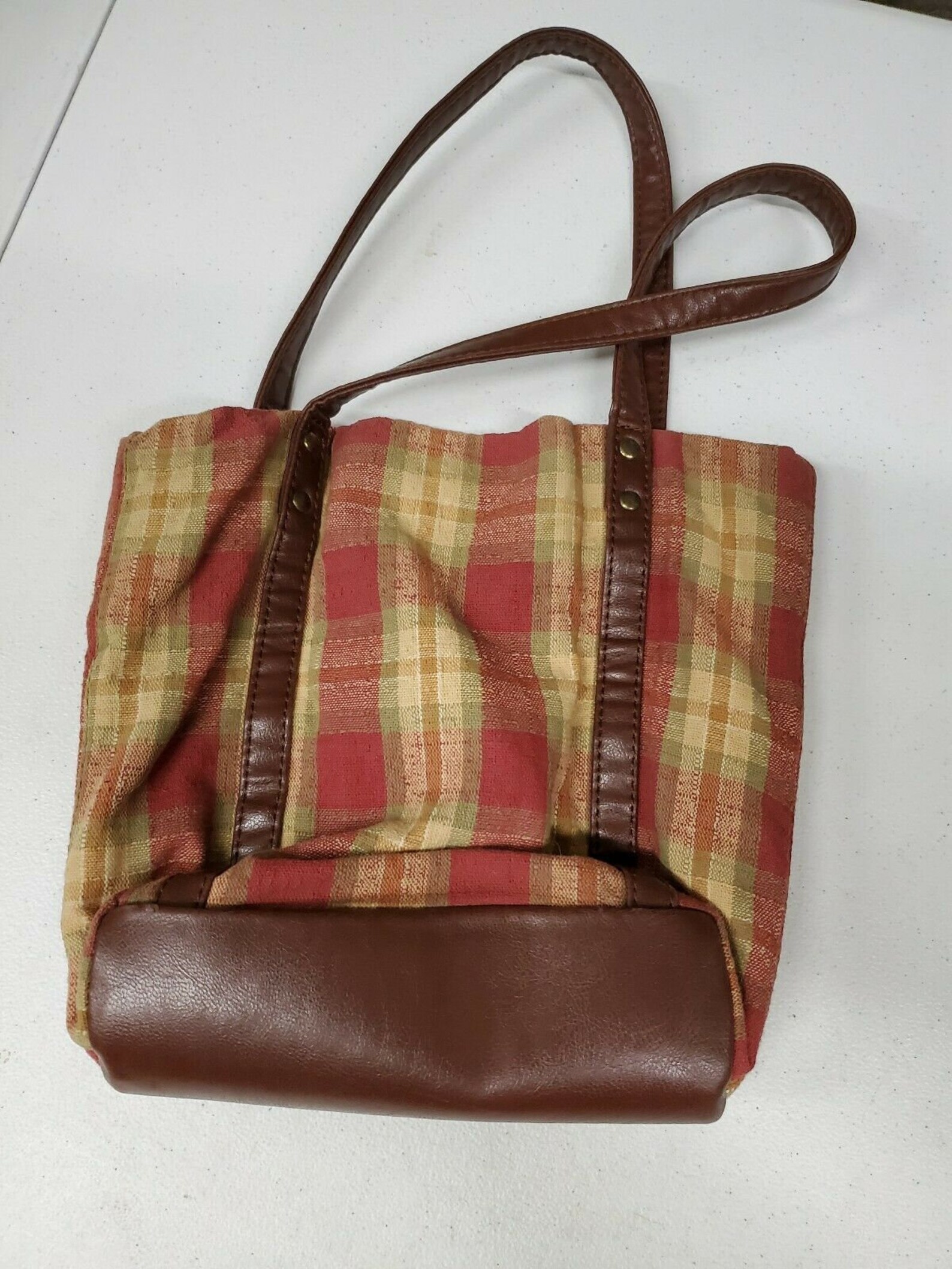 longaberger purse plaid
