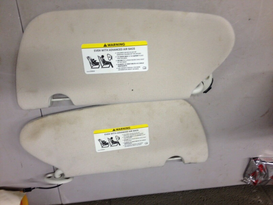 20012010 pt cruiser visor sunvisor lh rh pastel gray lighted Etsy