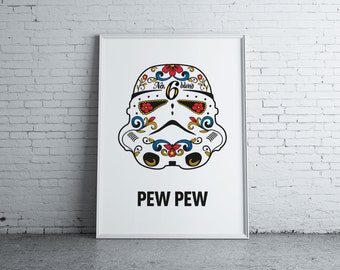 star wars print stormtrooper full metal jacket poster pop etsy