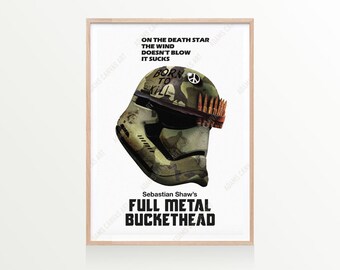 star wars print stormtrooper full metal jacket poster pop etsy