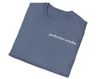 La perfección se evade, Serie Self Identify de Highway Kind, Camiseta / Estampado Abstracto Minimalista en el Pecho