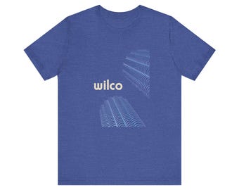 wilco yankee hotel foxtrot neon concert reprint | ultra-comfortable Bella + Canvas 3001 T Shirt