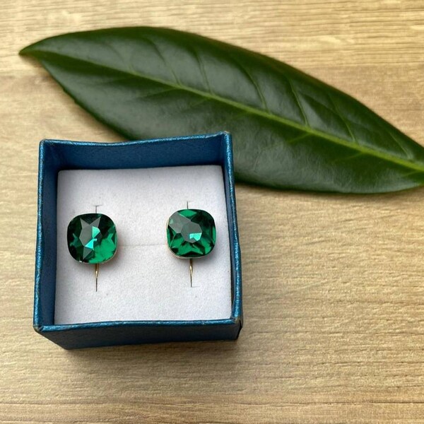 Green Topaz Earrings Etsy