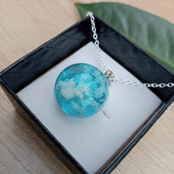 Resin Ball Pendant Etsy
