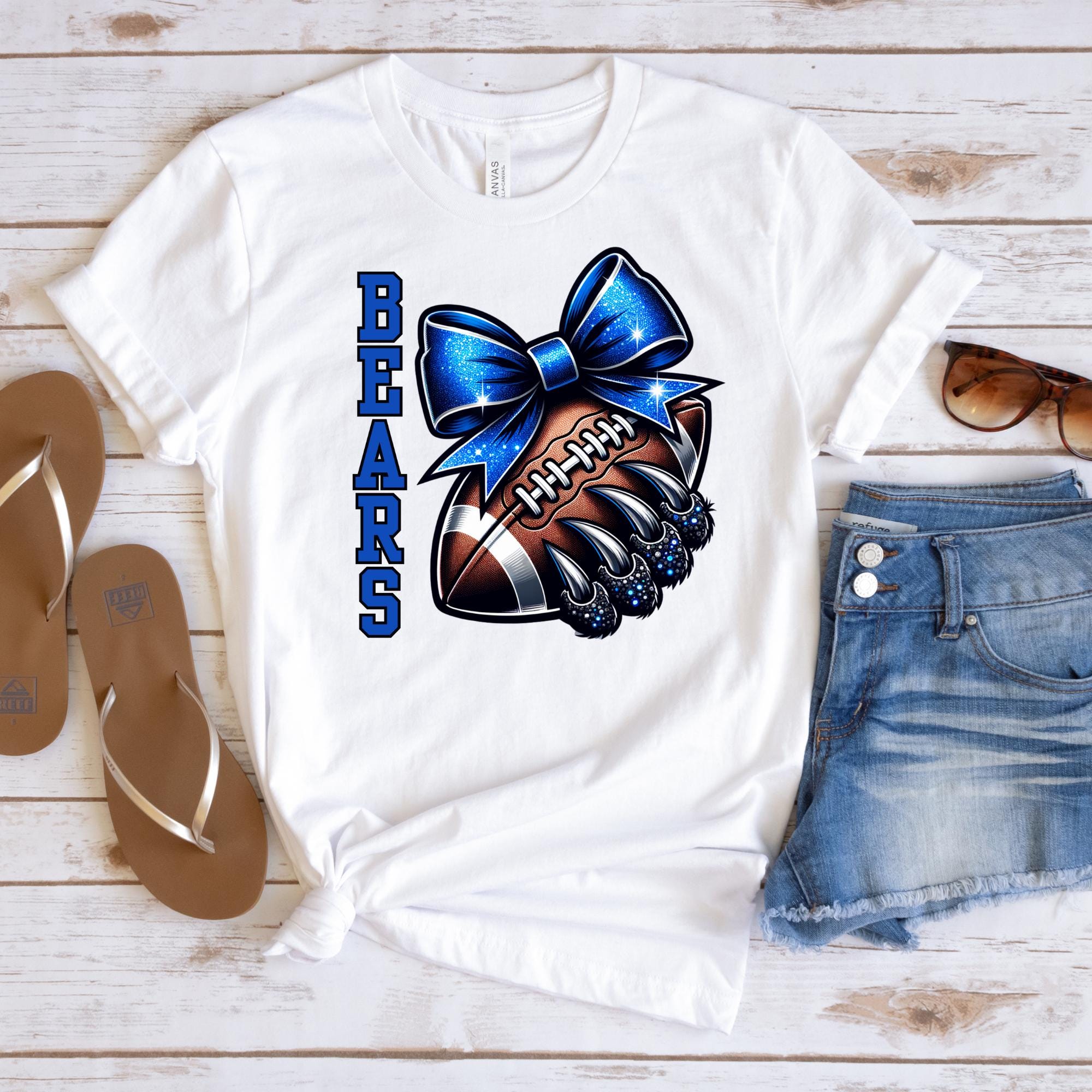 Football Game Day Shirt Bears Football Bleached Tee Bartram