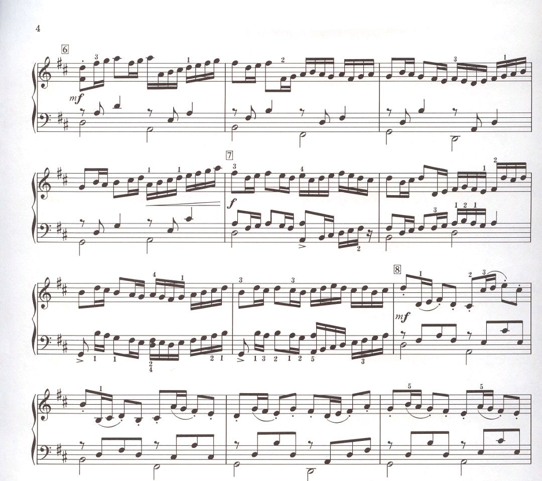 Canon in D Piano Sheet Music by Pachelbel (PDF) - Etsy