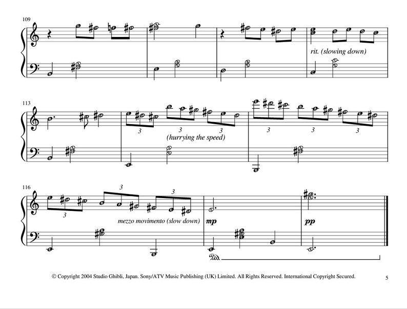 Merry Go Round of Life | Piano Grade 3 and Above With Note Names Easy ...