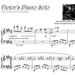 Victor&#39;s Piano Solo | Piano Sheet Music Score Transcribed Youtube with note names | Self-learning Series