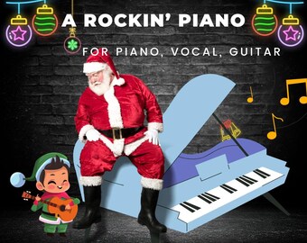 A Rockin’ Christmas for Piano Vocal Guitar E-book of Songs Music Sheets