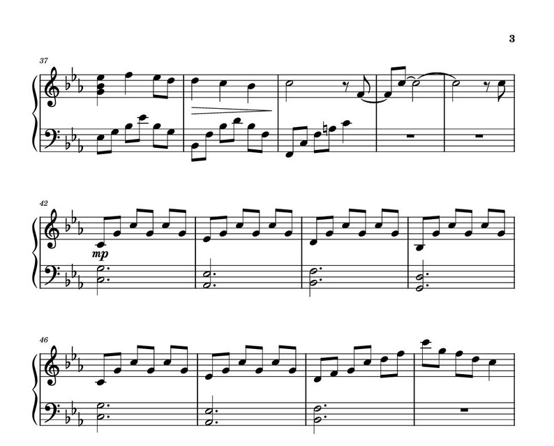Primavera by Ludovico Grade 8 Piano Sheet Music Score With Note Names ...