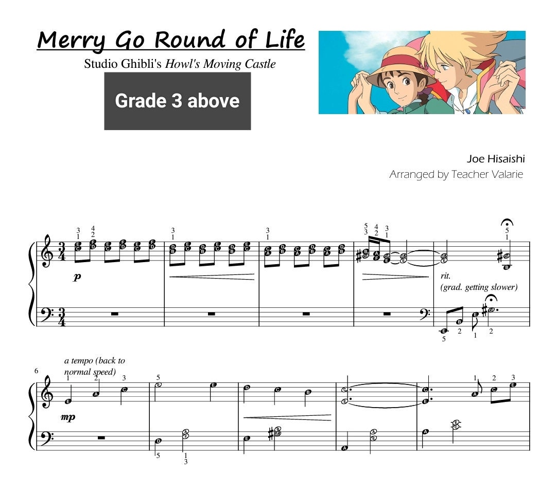 Merry Go Round Life Piano Sheet