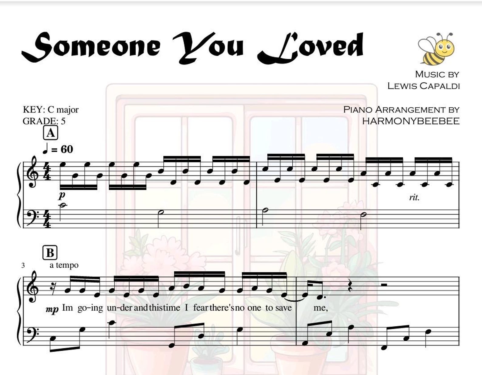 Someone You Loved Piano Sheet Music Lewis Capaldi C Major PDF MP3 someone-you-loved-piano-sheet-music-lewis-capaldi-c-major-pdf-mp3