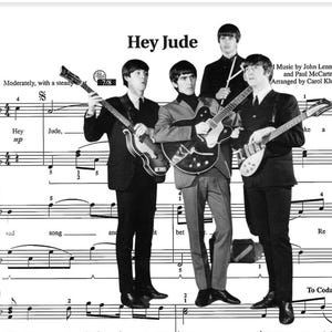 Hey Jude (Beatles) Piano Sheet Music Score Grade 3 Education Version