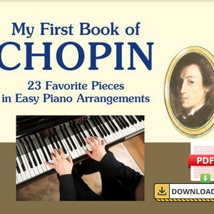 Mein erstes Buch Chopin Klavier Noten Partitur - Vereinfacht bis Grad 2