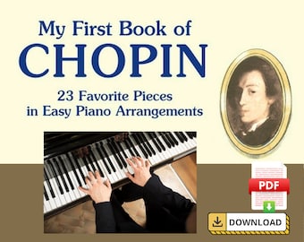 My First Book Chopin Piano Sheet Music Score for Students Kids Children