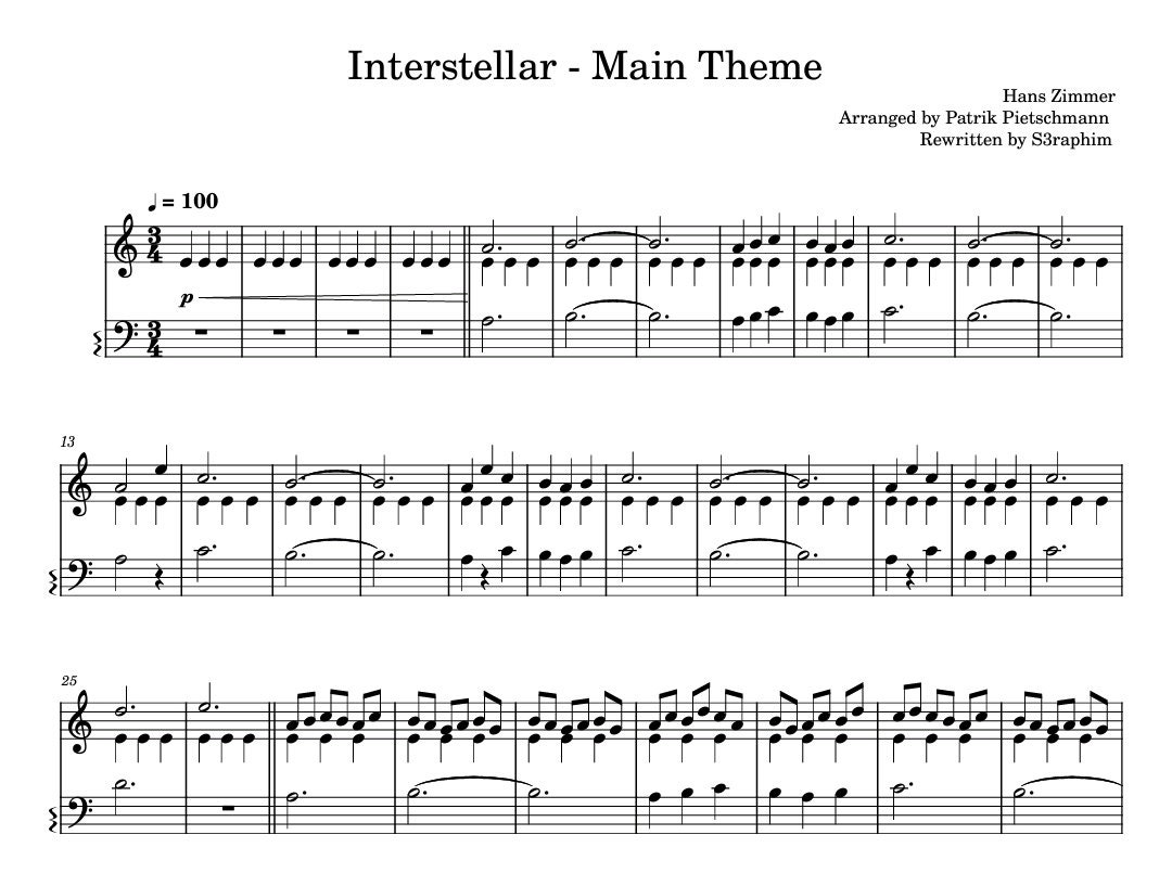 Fruit de mer Partina City De tempête interstellar piano sheet music pdf Déjà Enchevêtrement rapport