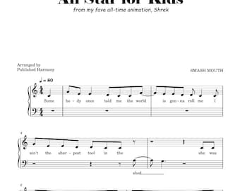 A Million Dreams for Kids | Easy Piano Sheet Music Score With Note ...