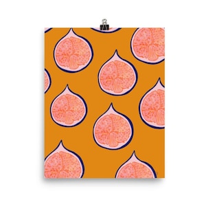 Figs Fruit pattern illustration print