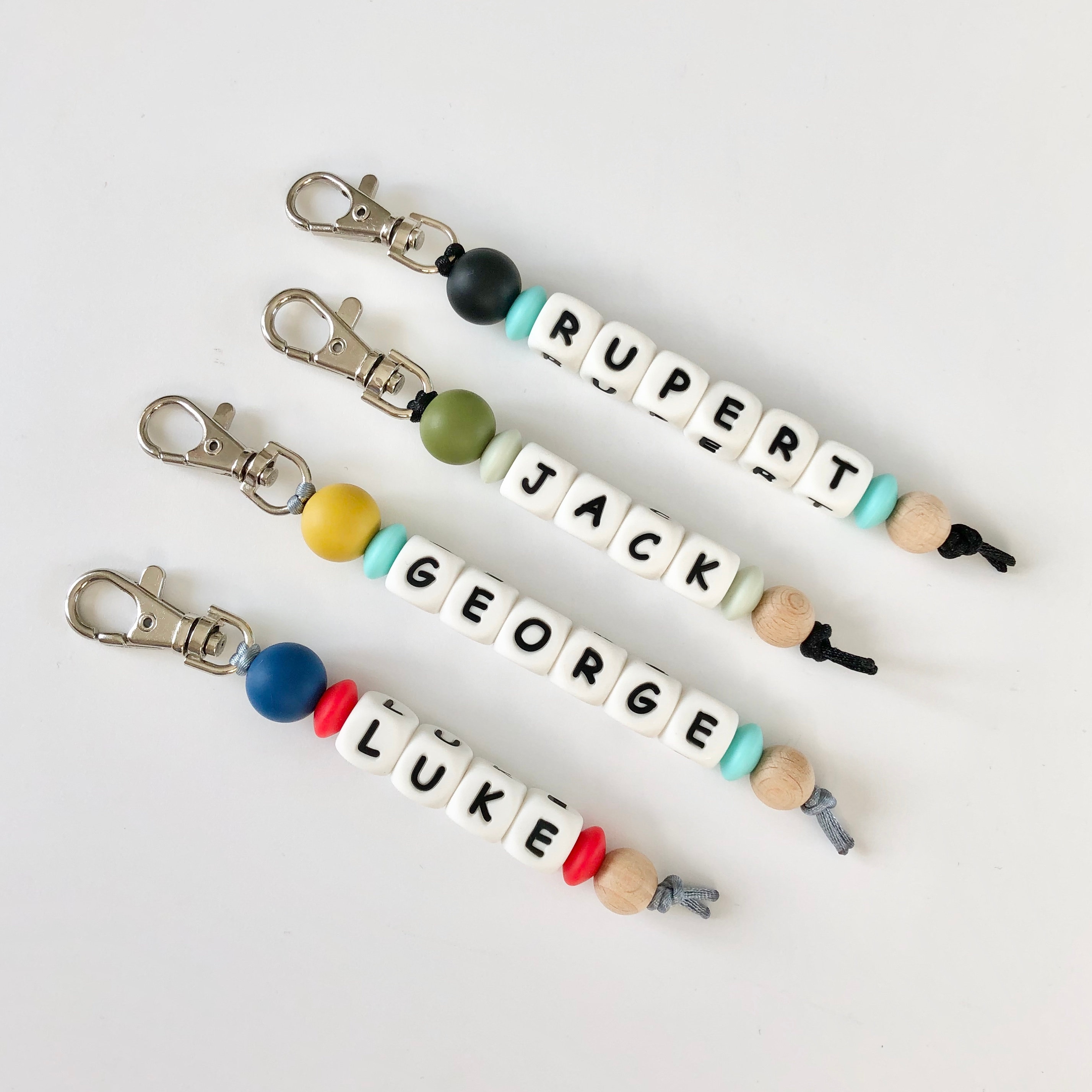 Customized Named and Lined-Up Family Ring