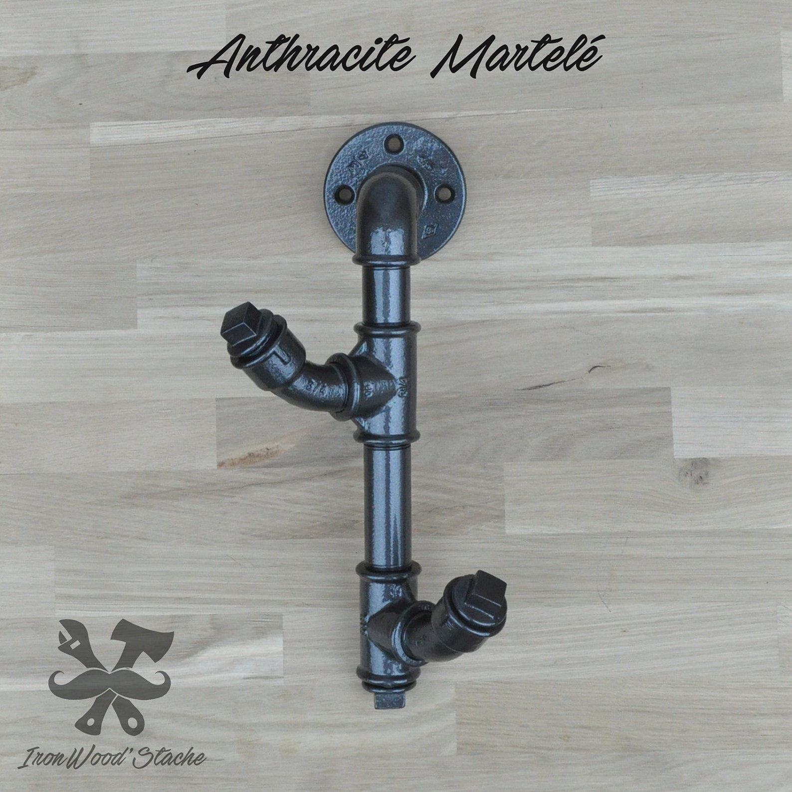 Double Coat Rack Industrial Pipe Plumbing Vintage Etsy