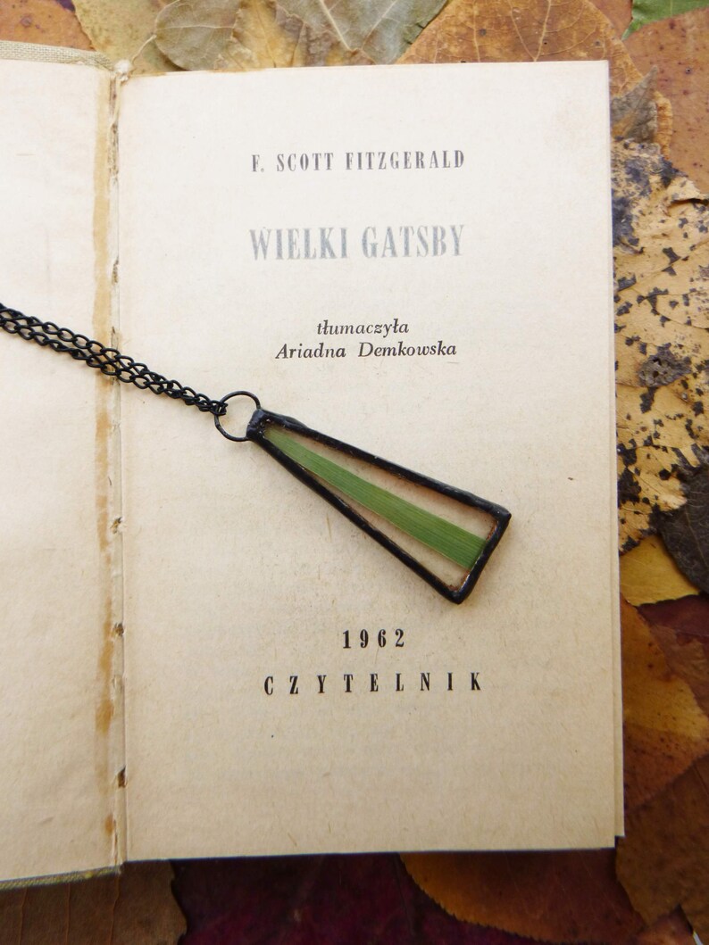REED LEAF pendant necklace Celtic tree astrology