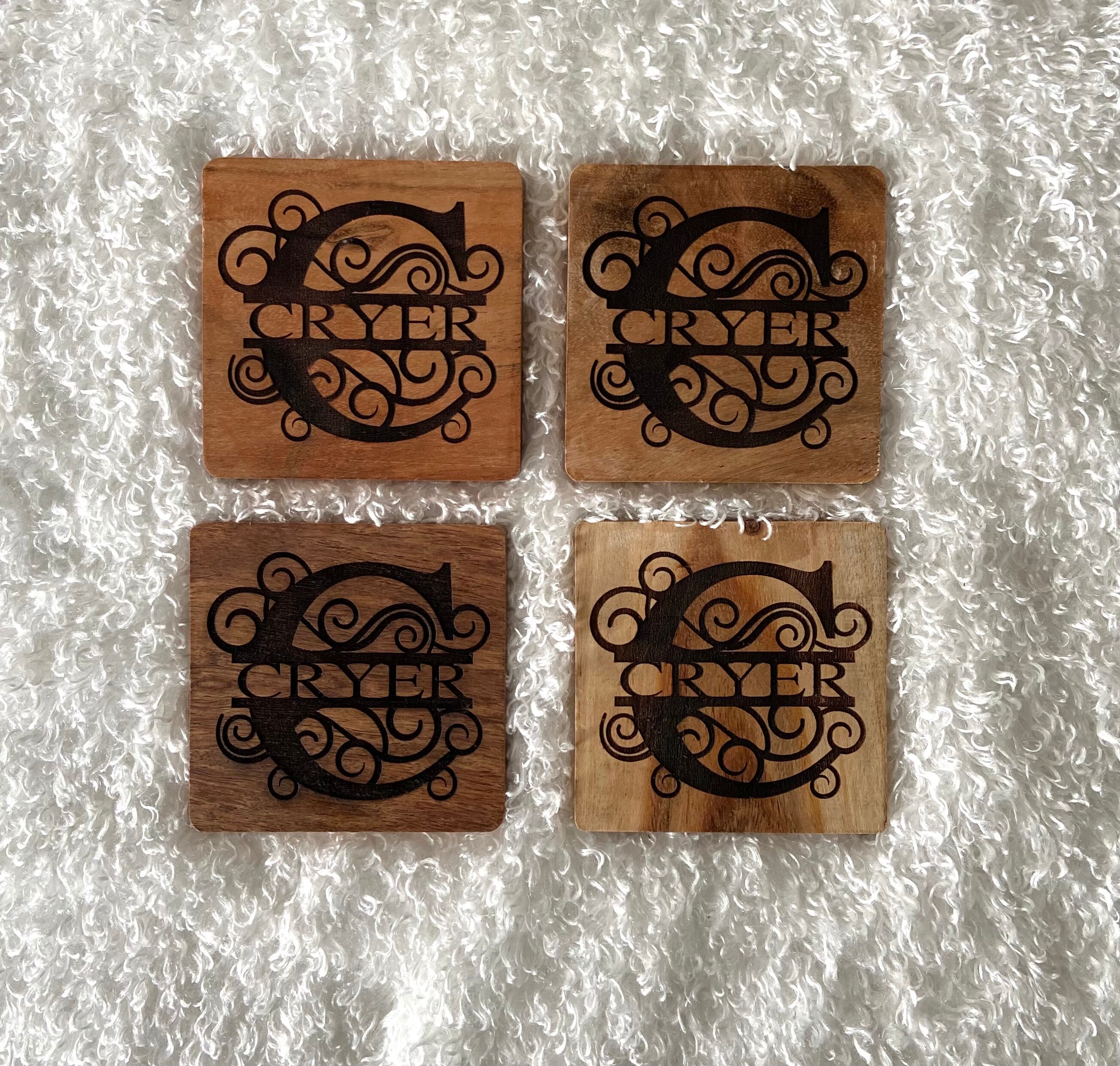 Custom wood coaster Etsy
