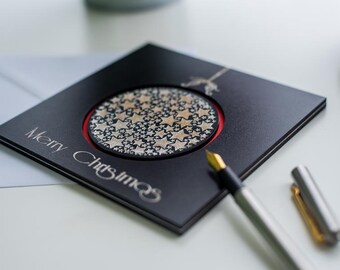 Wooden card, Elegant cards, Wooden Christmas cards, greeting card, Christmas gift, cards posh style, Christmas, Happy New Year, unique