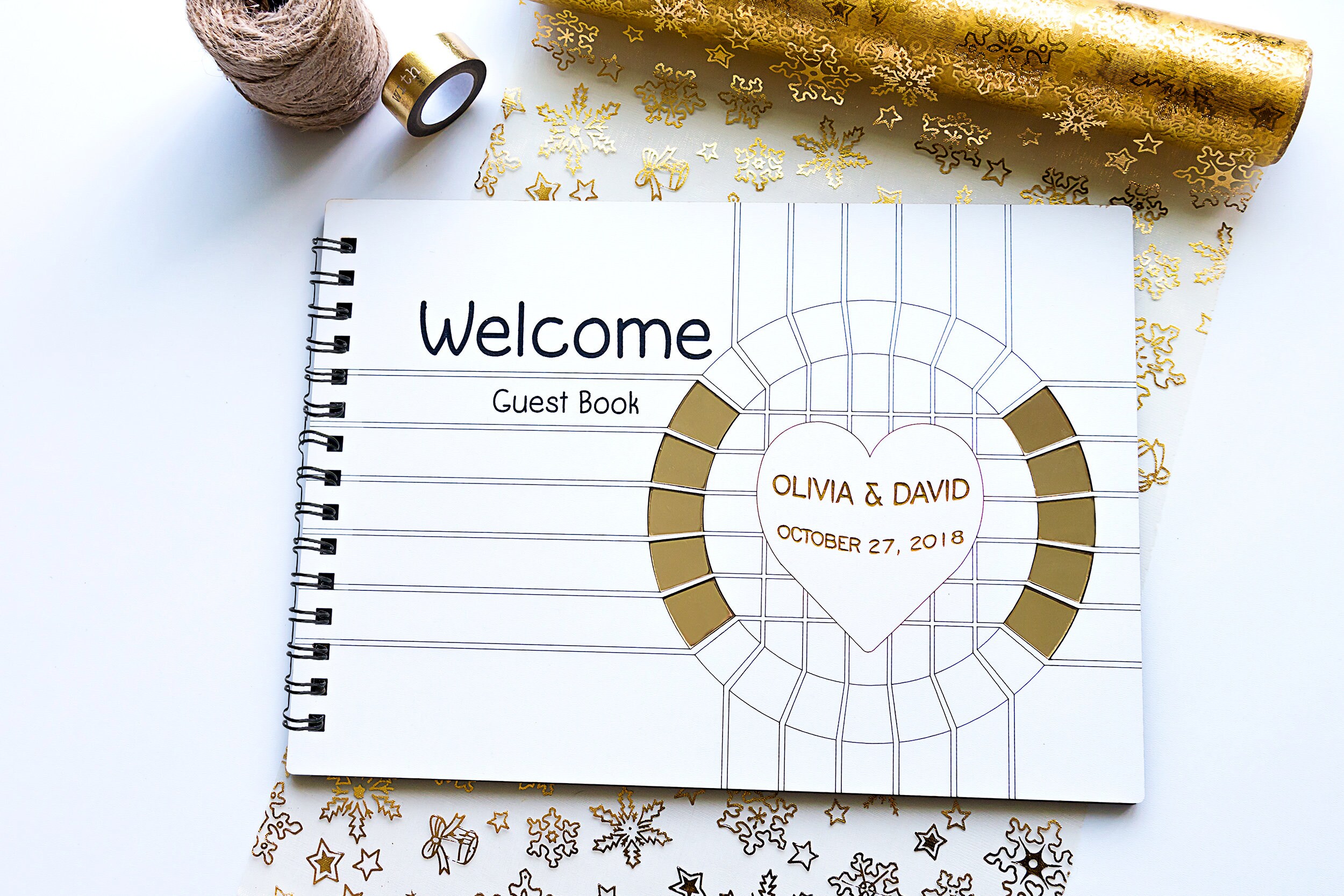 Rustic Wedding Guest Book Wedding Memory Book Guest Book Etsy