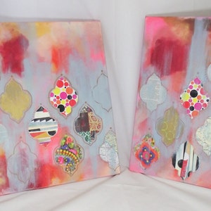 Original Collage Kunst marokkanische Ogee persische Dekor | Etsy