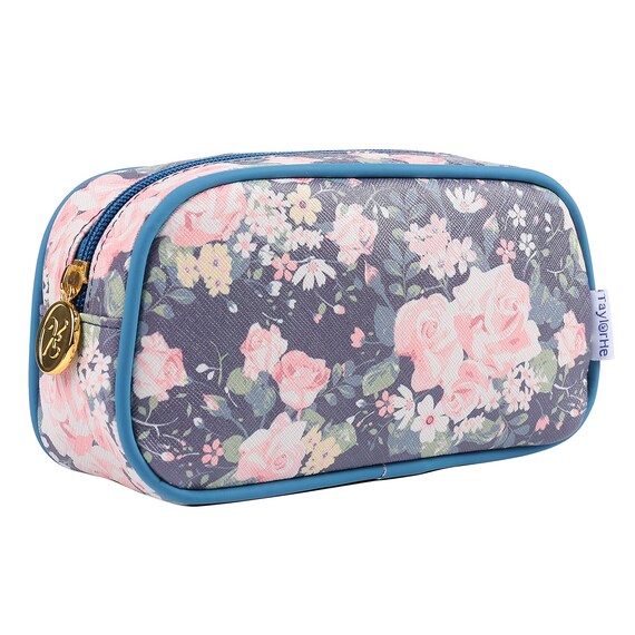 TaylorHe Makeup Bag Cosmetic Case Pencil Case Tea Rose Etsy
