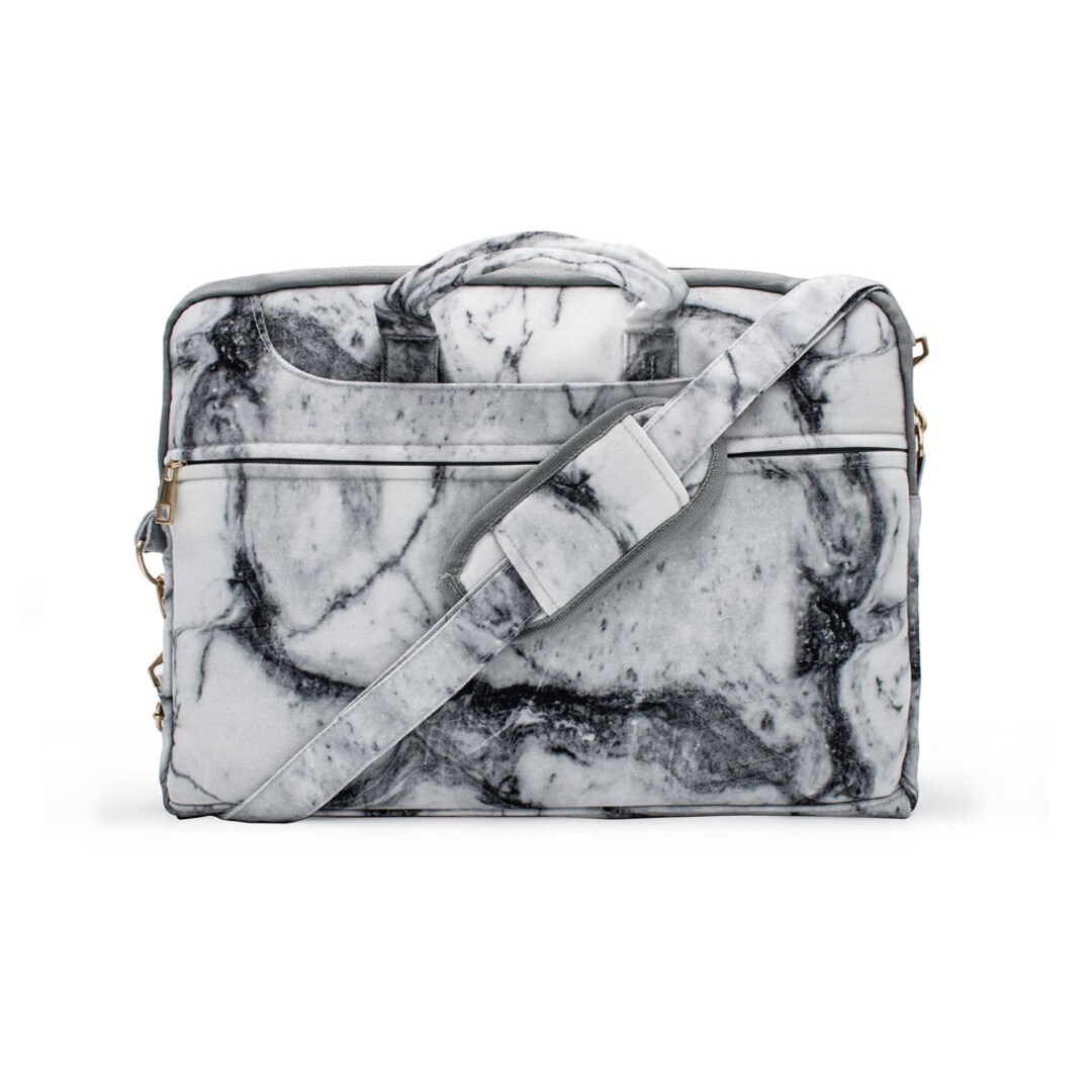 Taylorhe 15 Inch Canvas Laptop Bag Stunning Marble - Etsy