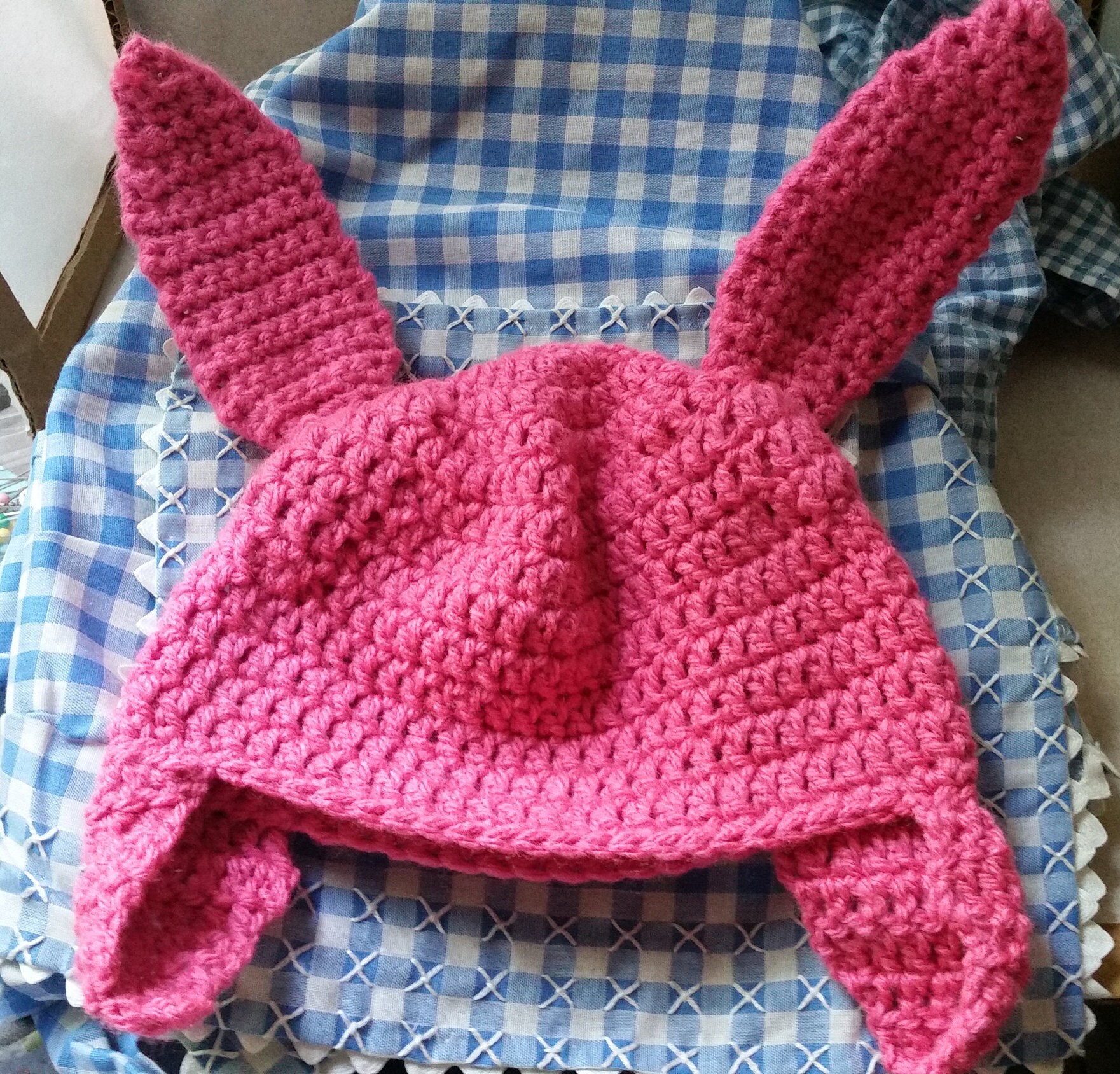 Burgers / Crochet Bunny Hat 