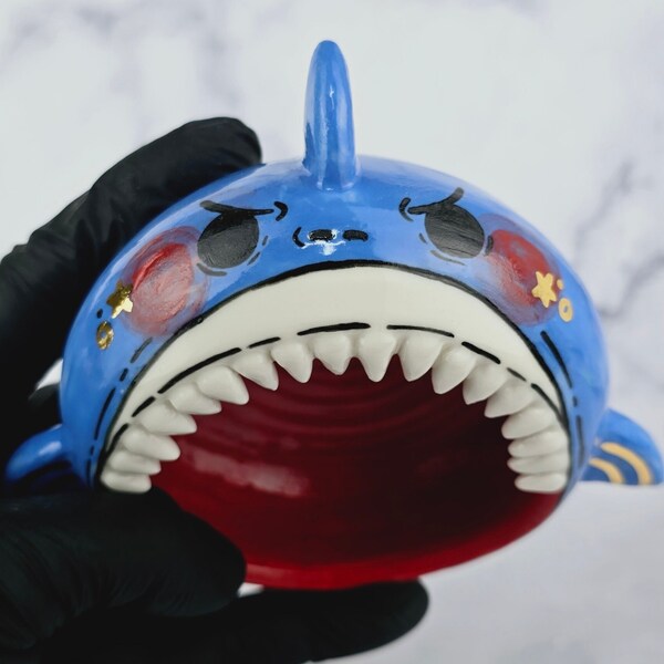 Pre order) Giant Mouth Shark Bebe  - Sauce pot, planter, jewerly pot