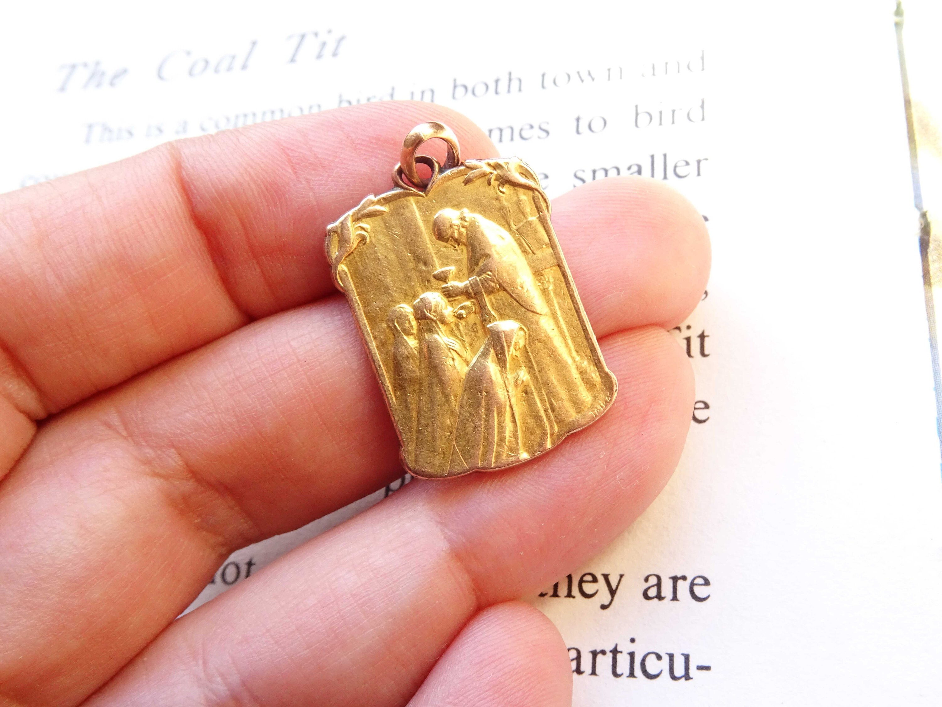 Pendentif Croix Large Arabesque en Plaqué Or - 20mm | La Boutique des Chrétiens