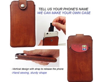 Leather Holder #DK7133 Pirate Leather Phone Holder