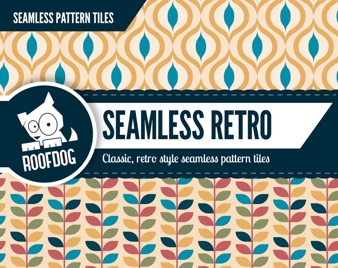 Seamless Retro Pattern Seamless Wallpaper Repeating - Etsy