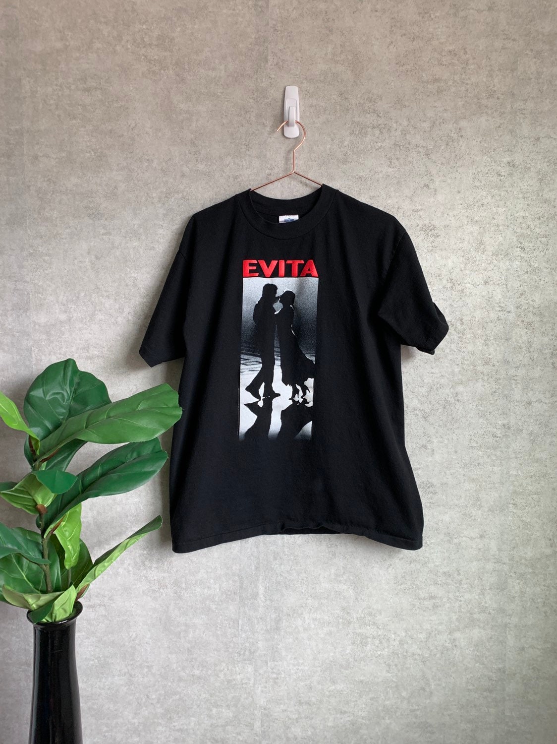 Vintage 1996 Evita Madonna Movie Promo Black T-Shirt