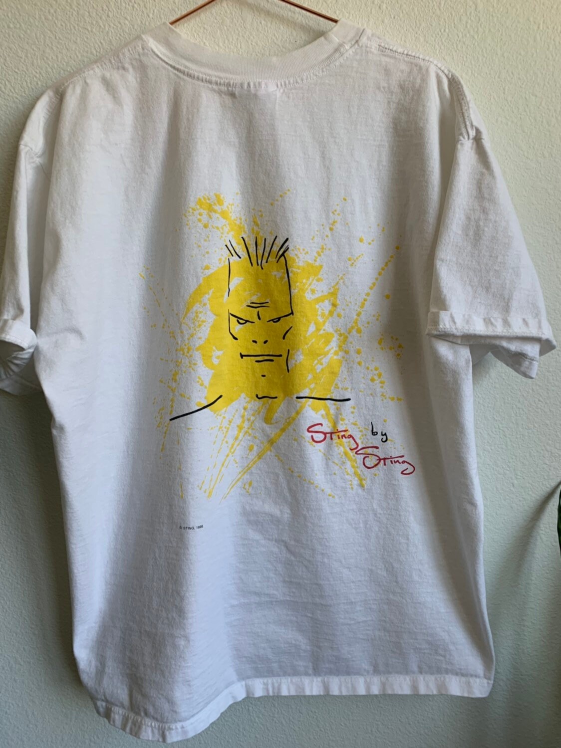 Vintage Sting Hard Rock Cafe Signature Series White Promo T