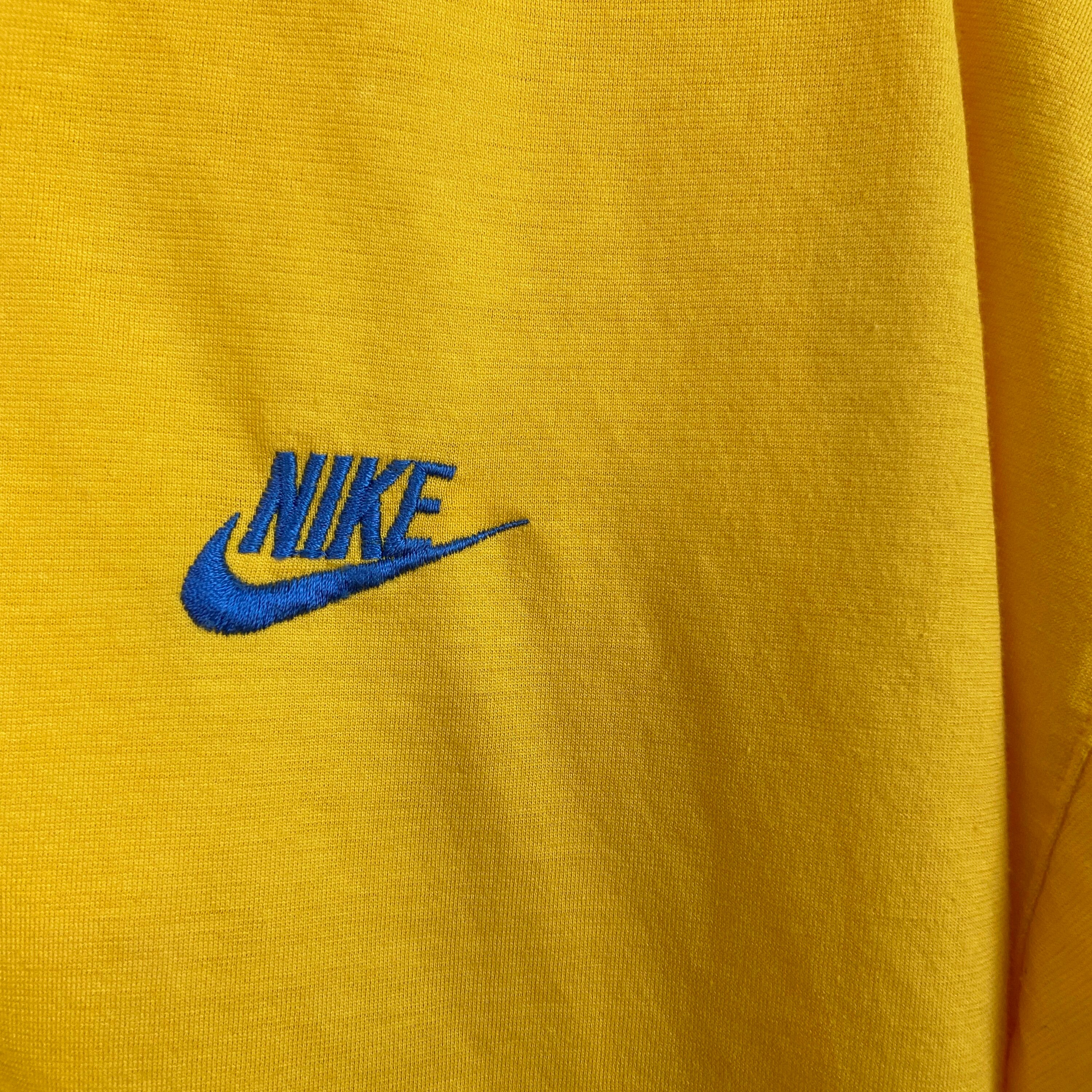 Vintage 1980’s Nike Yellow Oversized Pocket Polo Shirt