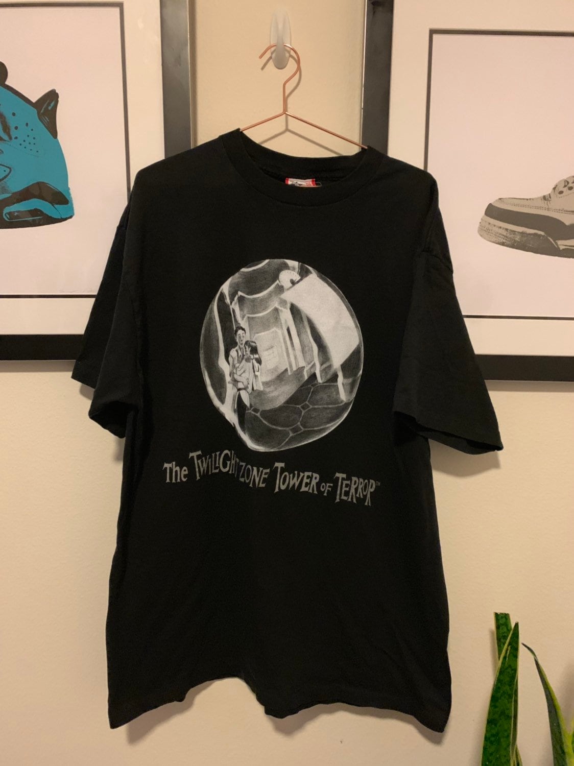 Vintage The Twilight Zone Tower Of Terror Double Sided Promo T-Shirt