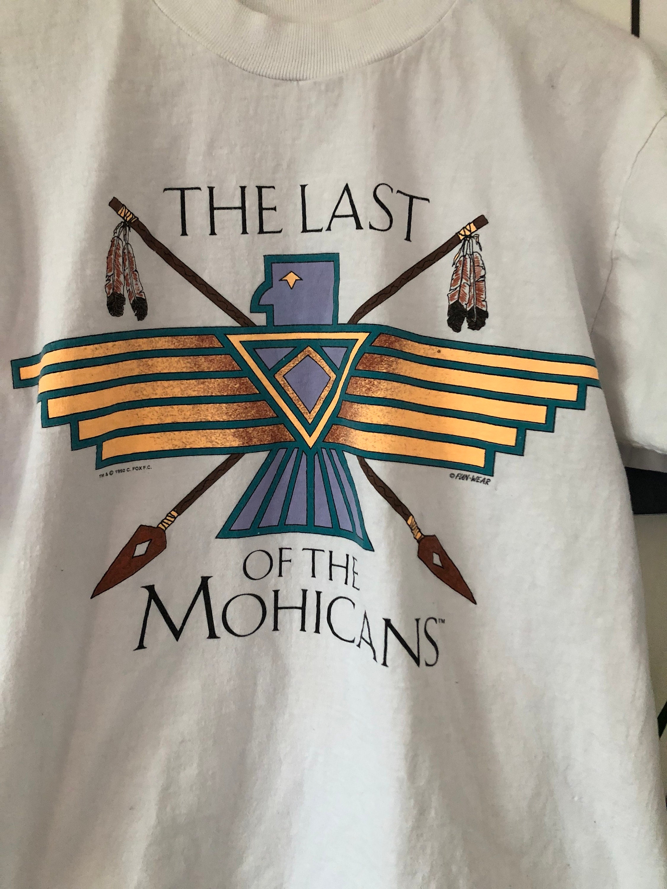 Vintage The Last Of The Mohicans White Movie Promo TShirt