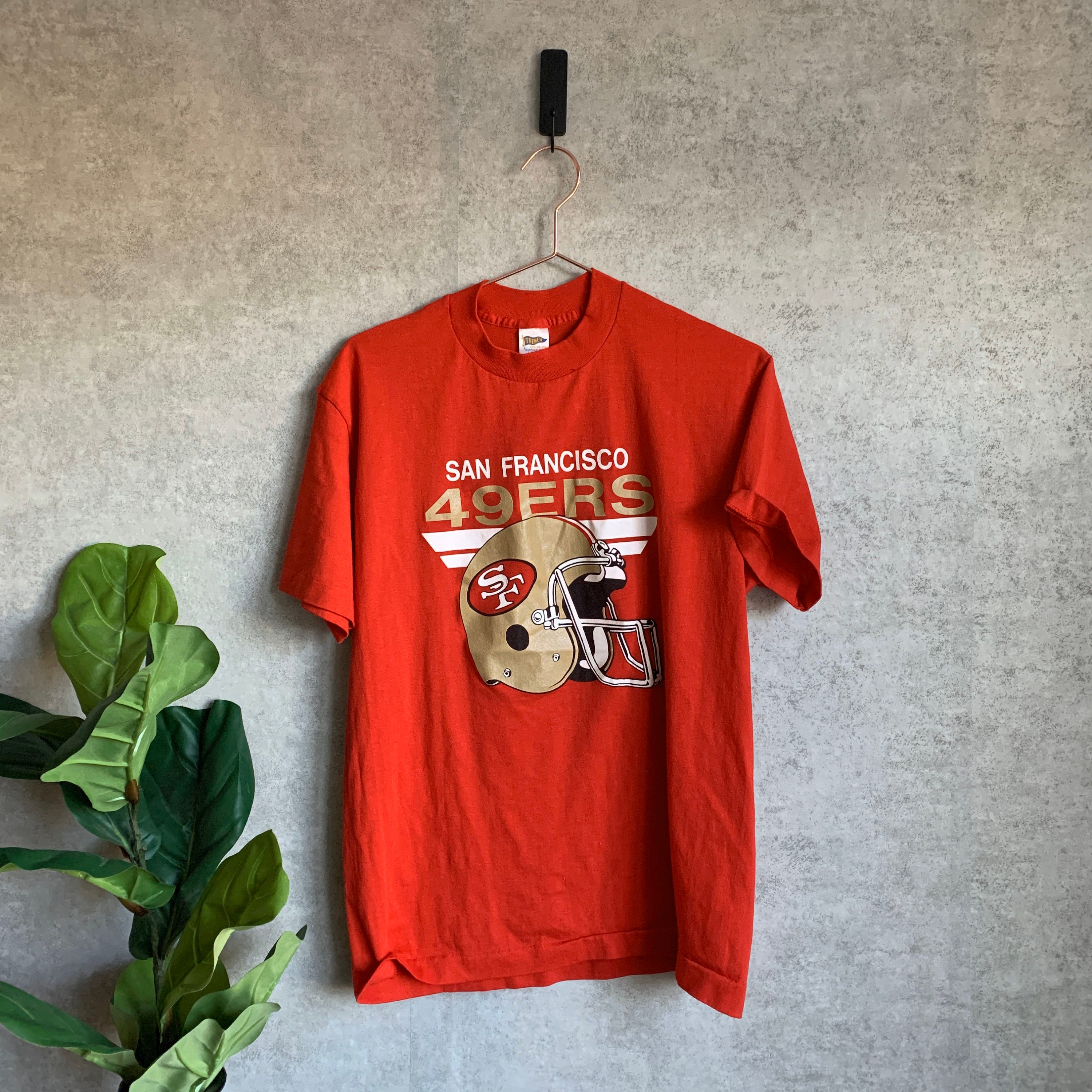 Vintage 1990's San Francisco 49ers NFL Red Trench T-Shirt