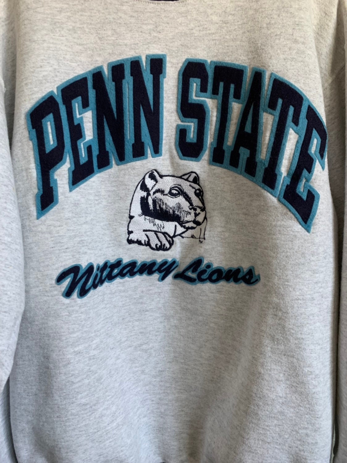 Vintage 1990's Penn State Nittany Lions Heather Grey Crewneck Sweatshirt