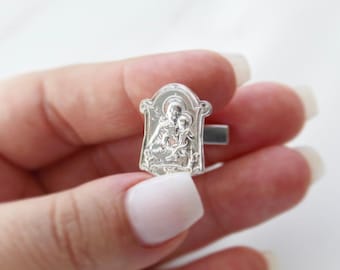 St. Joseph Cufflinks in 925 Sterling Silver