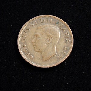 1952 canadian 1 cent coin