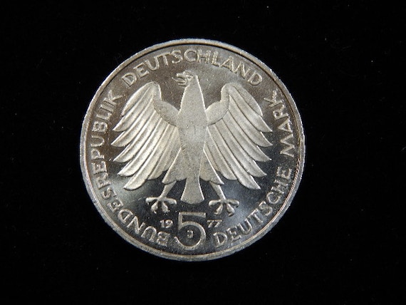 1977年 ドイツ 5マルク銀貨 - Etsy 日本