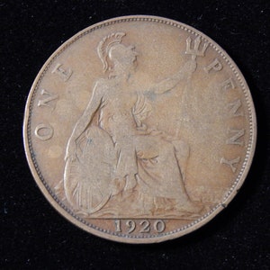 1920 great britain one penny